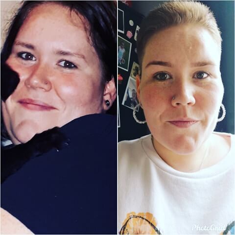 Weight Loss Transofrmation before and after